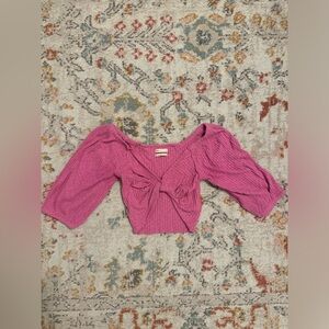Pink crop top